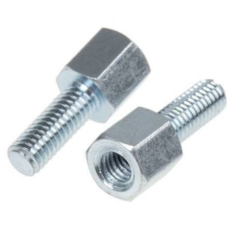 NEWPORT FASTENERS Hex Standoff, #4-40 Thrd Sz, Steel Zinc Plated, 1/4" Hex W, 440 PK 4532-440-S-12